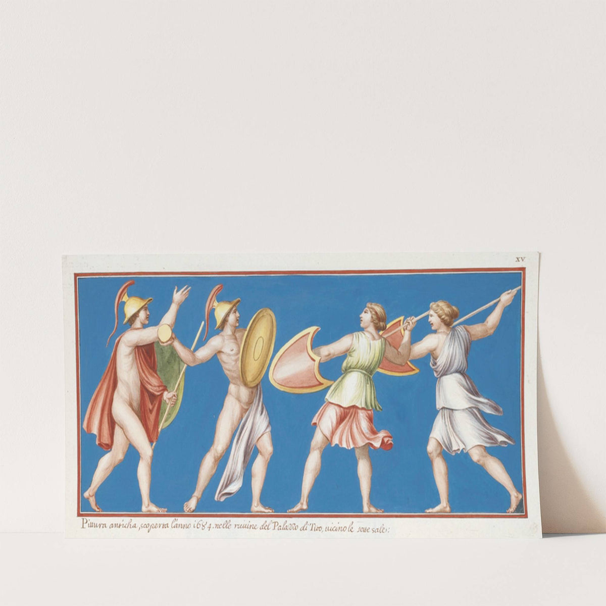 Pittura anticha, scoperto l’anno 1684, nelle ruine del Palazzo di Tito, vicino le sette sale. (1783) by Pierre-Jean Mariette