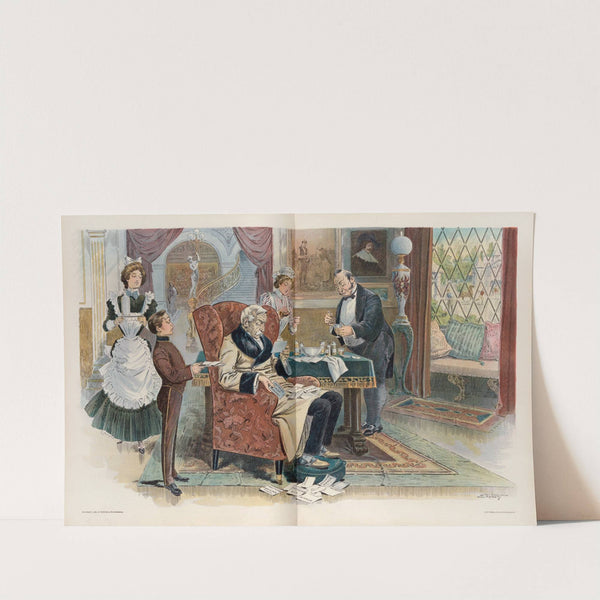 Pity the poor millionaire; – a sound stomach is rather to be chosen than great riches (1900) by Samuel Ehrhart