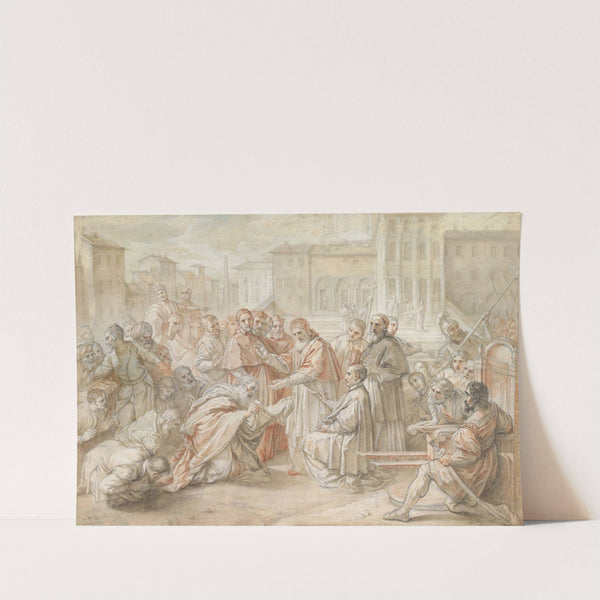 Pius V and the Ambassador of the King of Poland by Benedetto Luti