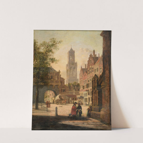 Place animée by School Of Jan Van Der Heyden