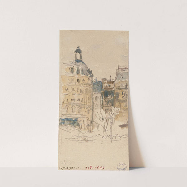 Place bordée d'immeubles by Frédéric Houbron