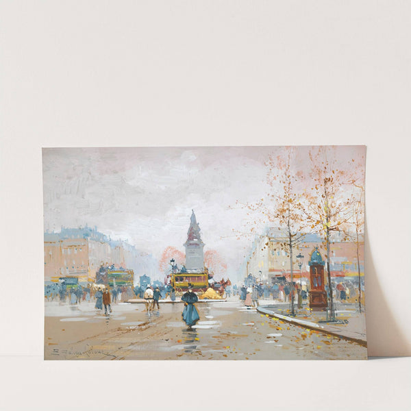 Place Clichy by Eugène Galien-Laloue