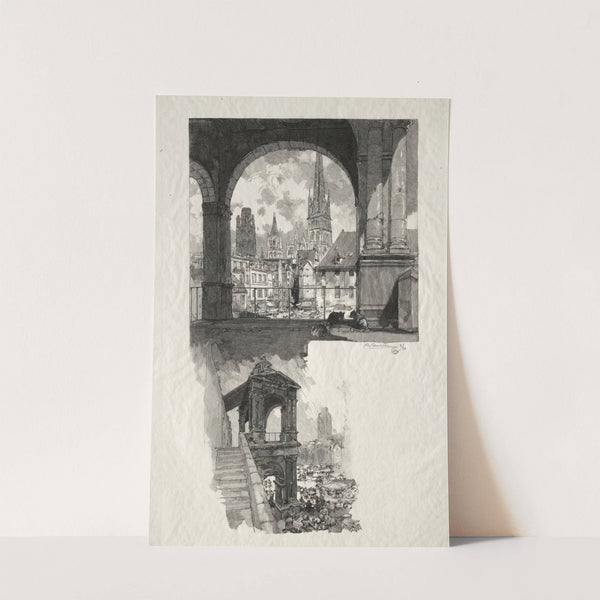 Place de la Haute Vieille Tour; Edicule de la Fierte (1896) by Auguste Louis Lepère