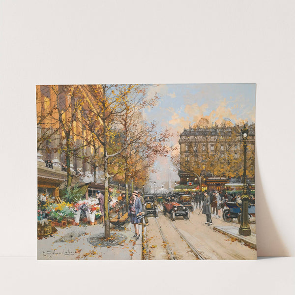 Place De La Madeleine by Eugène Galien-Laloue