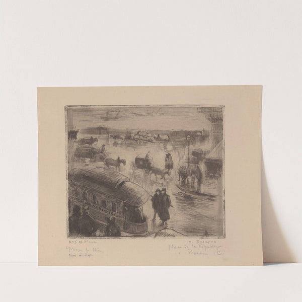 Place de la République, à Rouen (1883) by Camille Pissarro