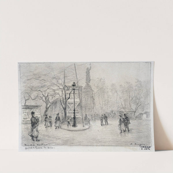 Place de la République pendant les travaux du métro by Marie-Désiré Bourgoin