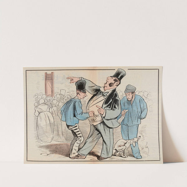 Place de la Roquette, par Gill (1878) by André Gill