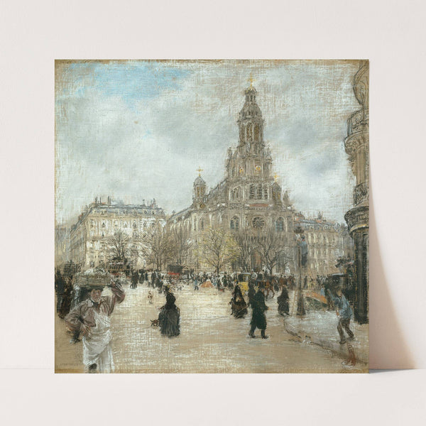 Place de la Trinité, Paris by Jean François Raffaëlli