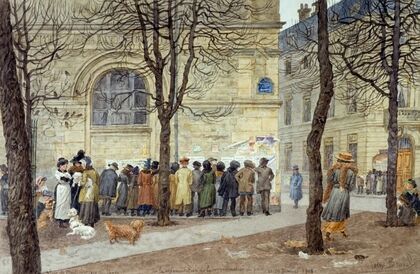 Place de Montrouge, 14ème arrondissement de Paris, 25-29 Janvier 1918