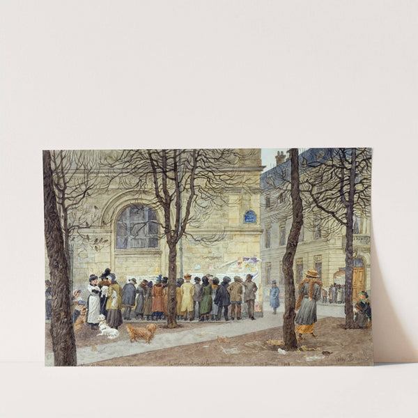 Place de Montrouge, 14ème arrondissement de Paris, 25-29 Janvier 1918 by Félix Brard