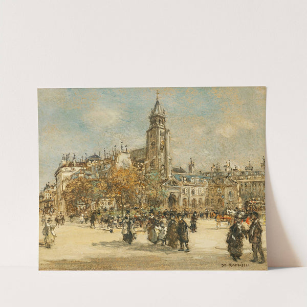 Place de Saint-Germain des Prés, Paris by Jean François Raffaëlli