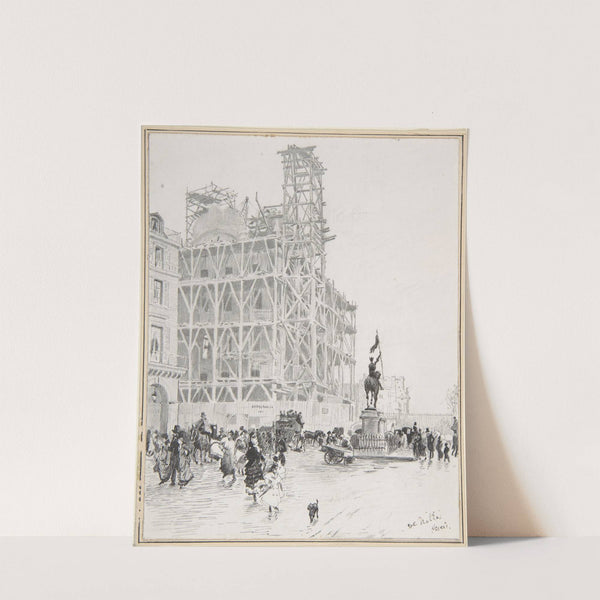 Place des Pyramides, Paris by Giuseppe De Nittis