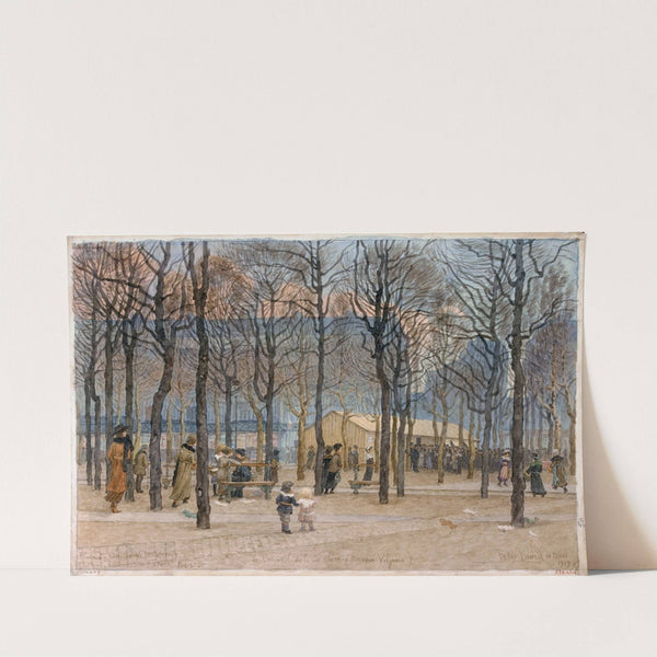 Place du Marché de Montrouge (XIVº) Paris. (1919) by Félix Brard