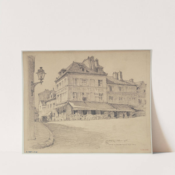 Place du Tertre et la rue du Mont Cenis, Montmartre by Ferdinand Boberg