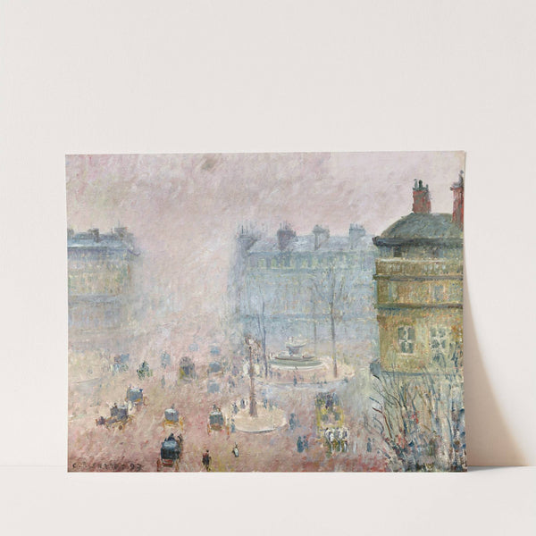 Place du Theatre Francais,Fog Effect (1897) by Camille Pissarro