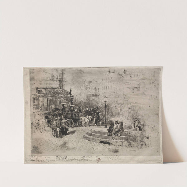 Place Pigalle en 1878 (1878) by Félix Hilaire Buhot