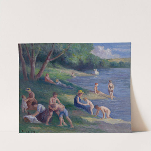 Plage a Mericourt (1929) by Maximilien Luce