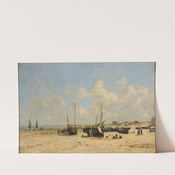 Plage de Berck à marée basse (1877) by Eugène Boudin