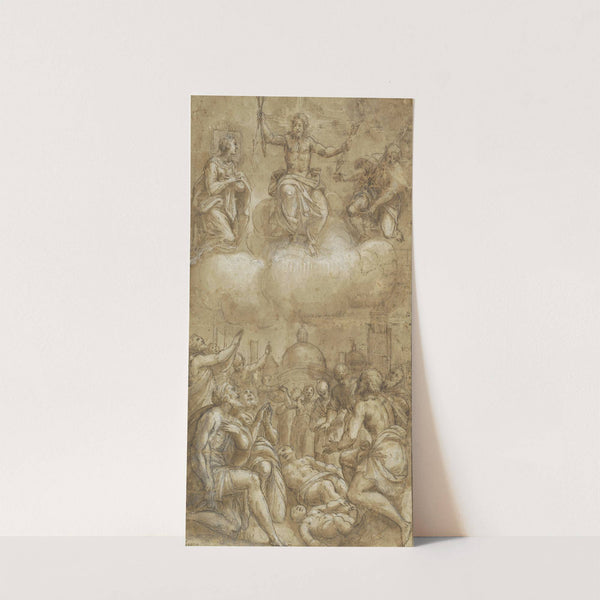 Plague Victims Pleading for Help from Christ, the Virgin, and Saint Roch by Lattanzio Gambara