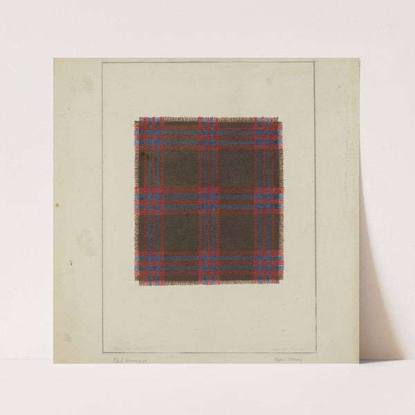 Plaid Homespun by Clyde L. Cheney