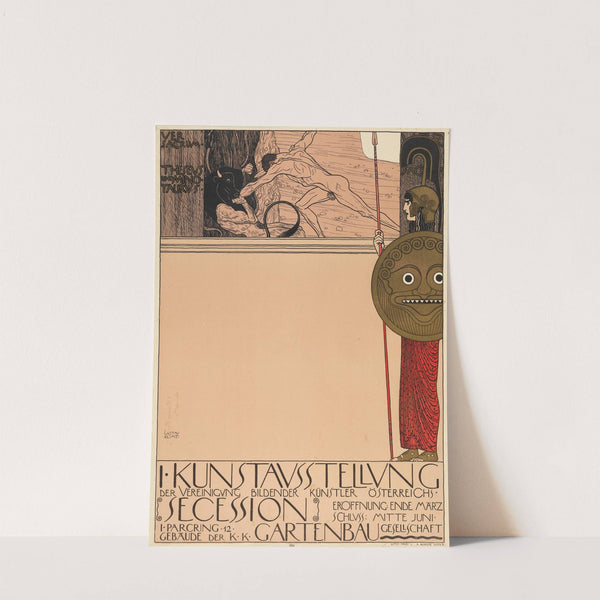 Plakat der 1. Ausstellung der Secession (1898) by Gustav Klimt