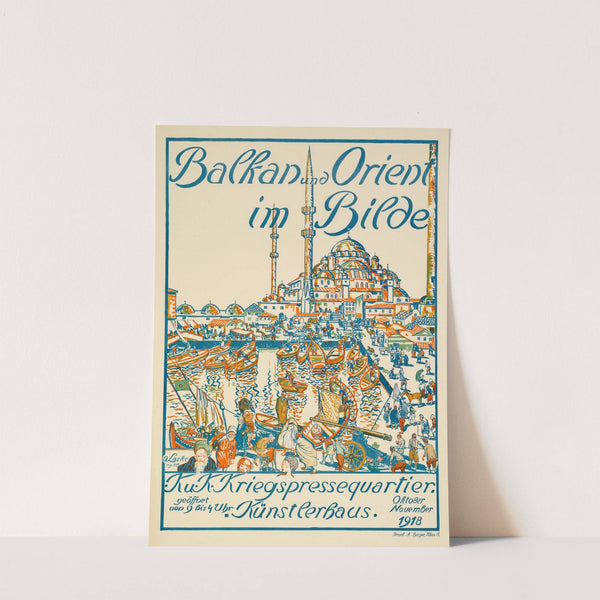 Plakat der Ausstellung ‘Balkan und Orient im Bilde’ im Künstlerhaus in Wien (1918) by Oskar Laske