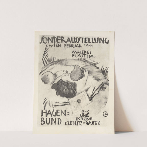 Plakat der Sonderausstellung für Malerei und Plastik im Wiener Hagenbund Februar 1911 (1911) by Anton Kolig