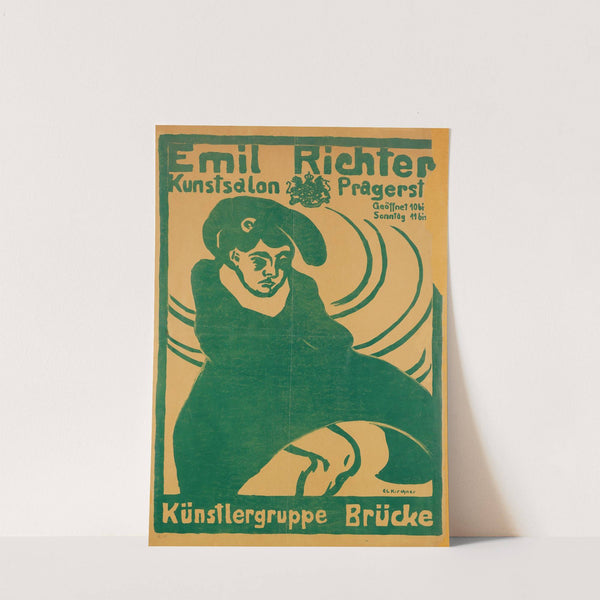 Plakat Emil Richter – Künstlergruppe ‘Brücke’ (1907) by Ernst Ludwig Kirchner