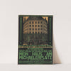 Plakat für den Vortrag ‘Mein Haus am Michaelerplatz’ von Adolf Loos am 11. Dezember 1911 (1911) by Urban Janke