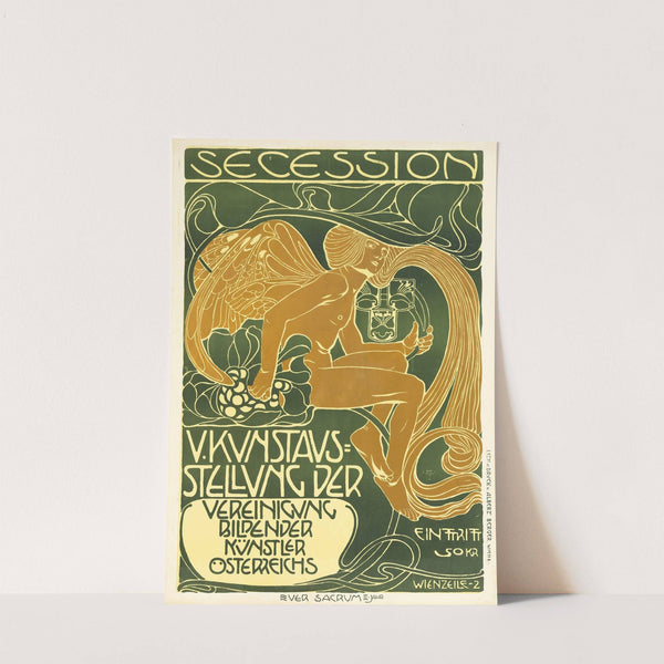 Plakat für die 5. Ausstellung der Secession (1899) by Koloman Moser