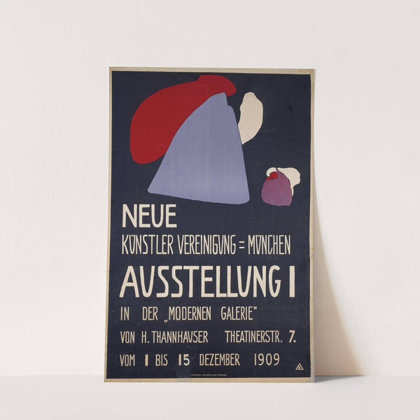 Plakat für die erste Ausstellung der Neuen Künstlervereinigung München by Wassily Kandinsky