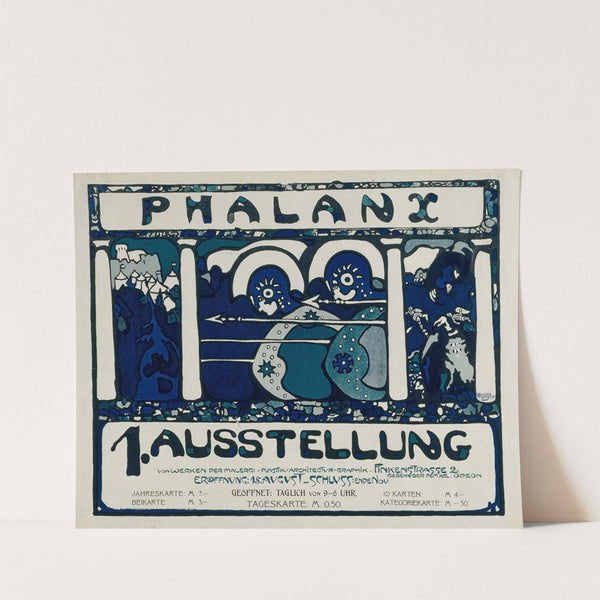 Plakat für die erste Ausstellung der Phalanx by Wassily Kandinsky