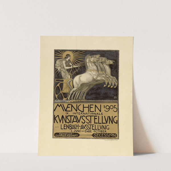 Plakat zur IX. Internationalen Kunstausstellung in München (1905) by Franz von Stuck