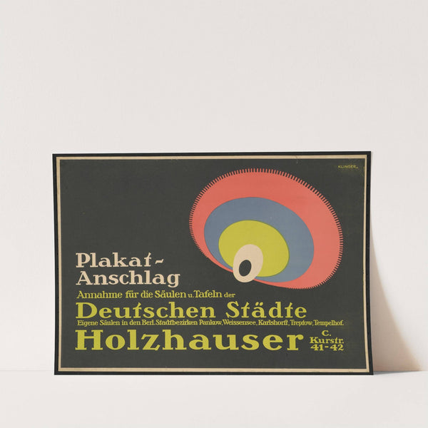 Plakatanschlag Holzhauser (1914) by Julius Klinger
