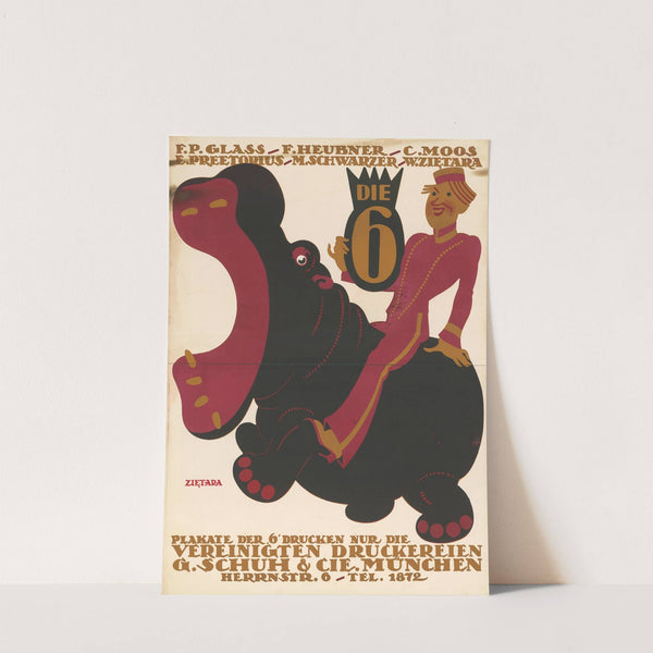 Plakate der ‘Sechs’ drucken nur die Vereinigten Druckereien München (1914) by Valenty Zietara