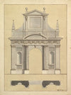 Plan and Elevation of an Entrance