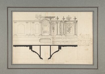 Plan and Elevation of the Capuchin Tabernacle of Luneville