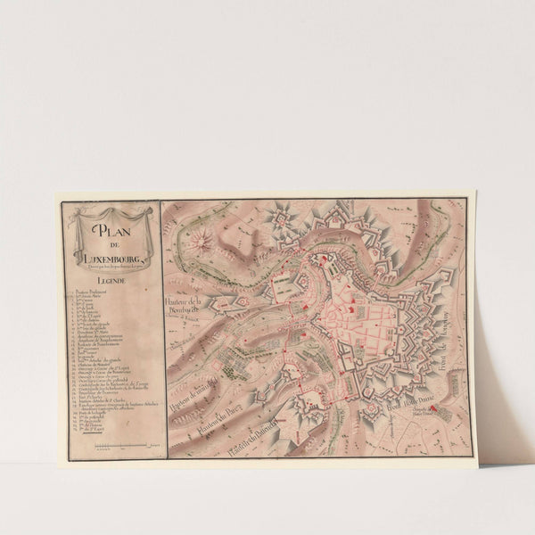 Plan de Luxembourg by Jean Jacques Lequeu