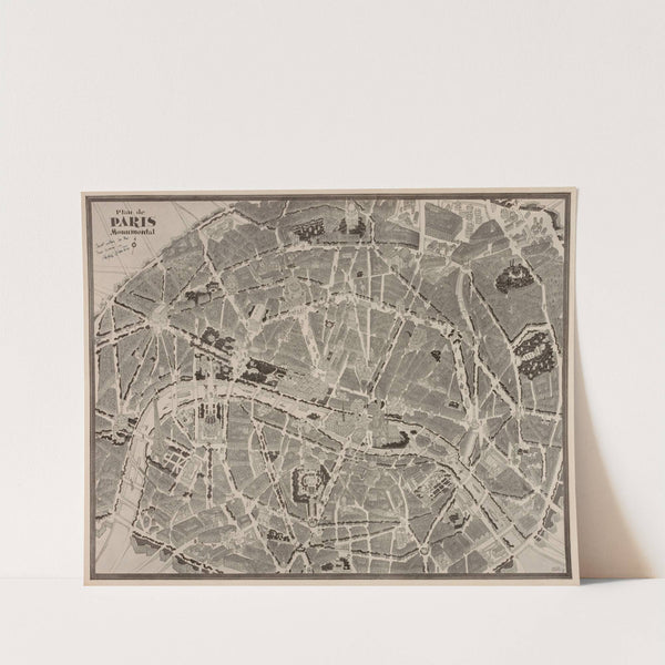 Plan de Paris Monumental by Ralph Barton