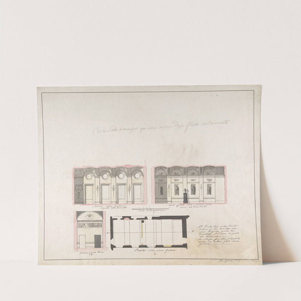 Plan 'della nuova Galleria' by Giovanni Battista Silvestri
