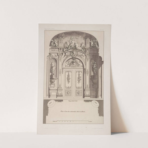 Plan d'une des extremités de la gallerie by André-Charles Boulle