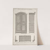 Plan et elévations d'une armoire. by André Jacob Roubo