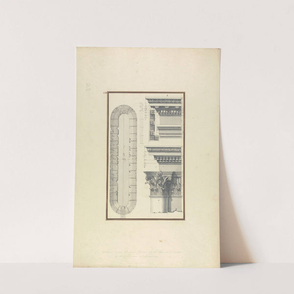 Plan of the Circus and Details of Capitals and Other Ornaments from Laodicea by Giovanni Battista Borra