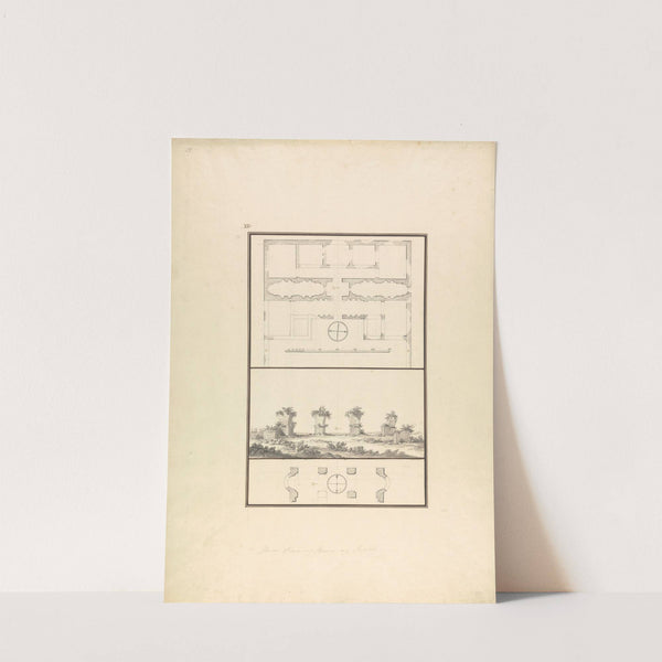 Plan, View and Second Plan of Ruins at Sardis by Giovanni Battista Borra