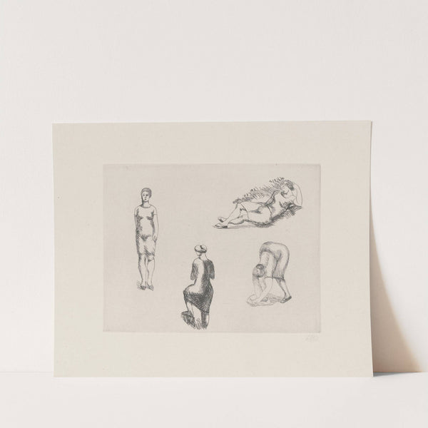 Planche aux quatre croquis (1927) by Aristide Maillol