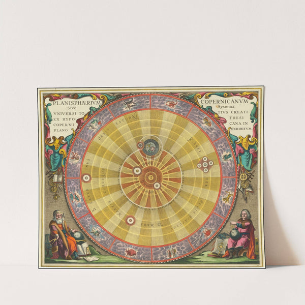 Planisphaerium Copernicanum Sive Systema Universi Totius Creati Ex Hypothesi Copernicana In Plano Exhibitum (1660) by Andreas Cellarius