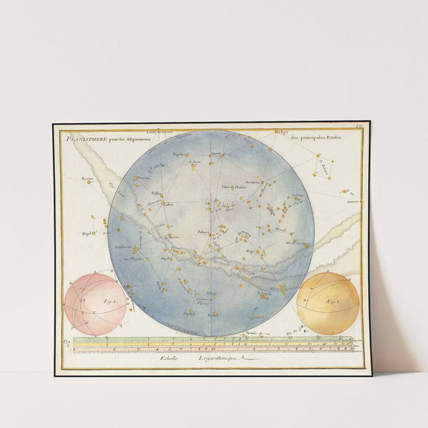 Planisphere pour les Alignements des principales Etoiles (1776) by John Flamsteed
