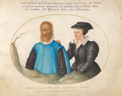Plate 01; Pedro González (Petrus Gonsalvus) and His Wife, Catherine (1575-1590)