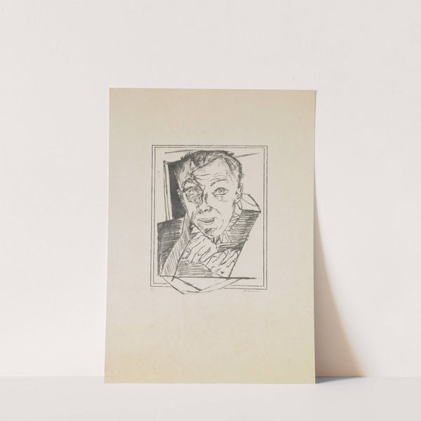 plate 1; Self-Portrait (1918–19) by Max Beckmann