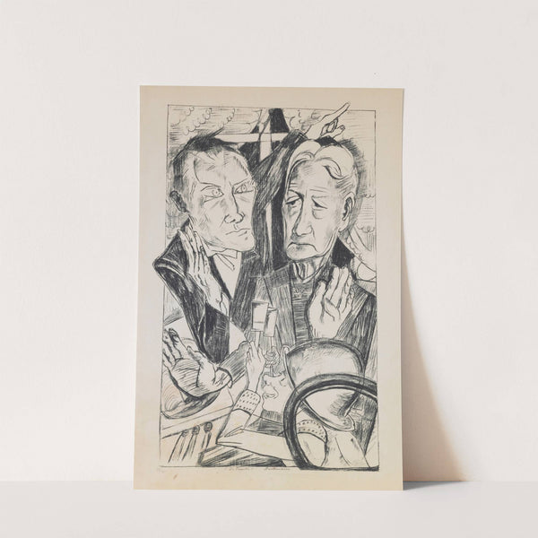 plate 11; The Family (1919) by Max Beckmann